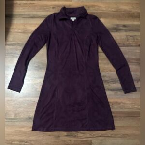 💛TEHAMA Deep Purple Long Sleeve Dress